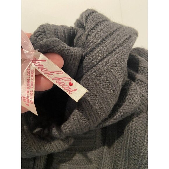 Derek Heart gray open  short cardigan short sleeve high neck open button size S - Picture 7 of 9